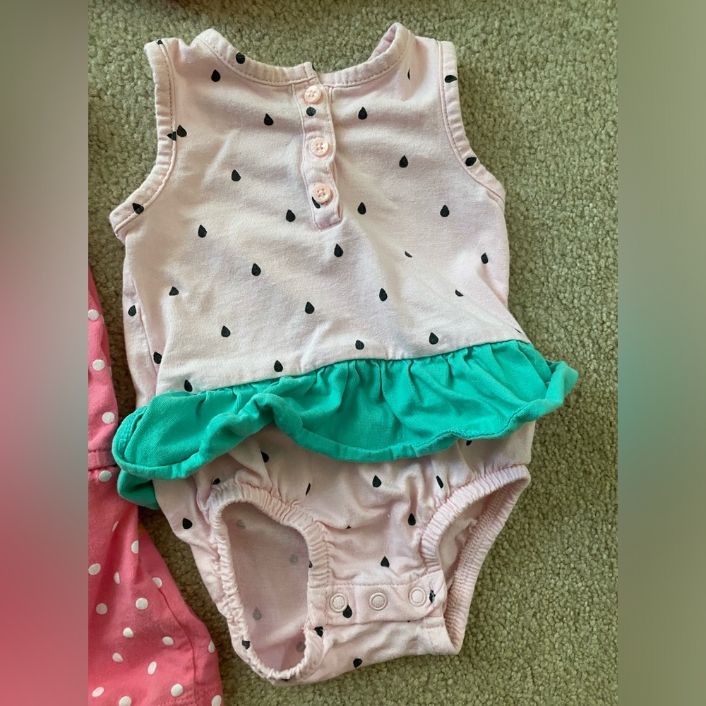 6 month baby girl Carter's romper/dress set - Picture 2 of 7
